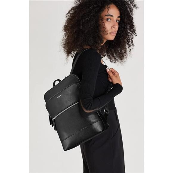 Leather Laptop Backpack for Women 15.6 inch Computer Bag Travel Work Daypack - Picture 2 of 7